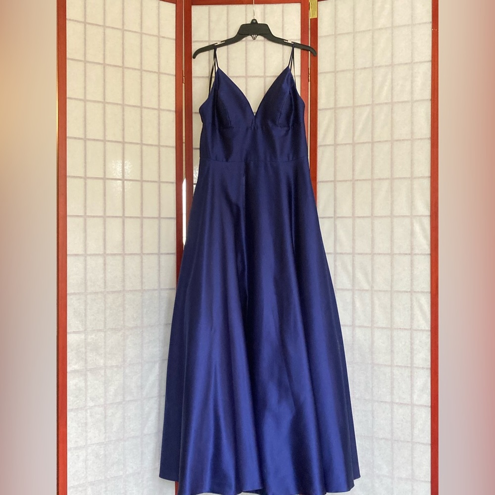 Prom dress size 12 a line satin